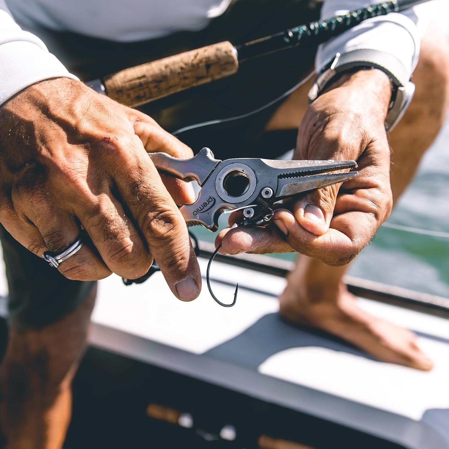 Durable 6.5" Titanium Fishing Pliers: Perfect for Inshore & Nearshore Adventures