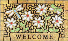 Load image into Gallery viewer, Outdoor Welcome Mat with Dragonfly Design - 24 x 36 Heavy Duty Non-Slip Doormat