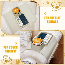 Load image into Gallery viewer, Weighted Silicone Sofa Arm Tray Set - Stylish Drink Holders for Cozy Living