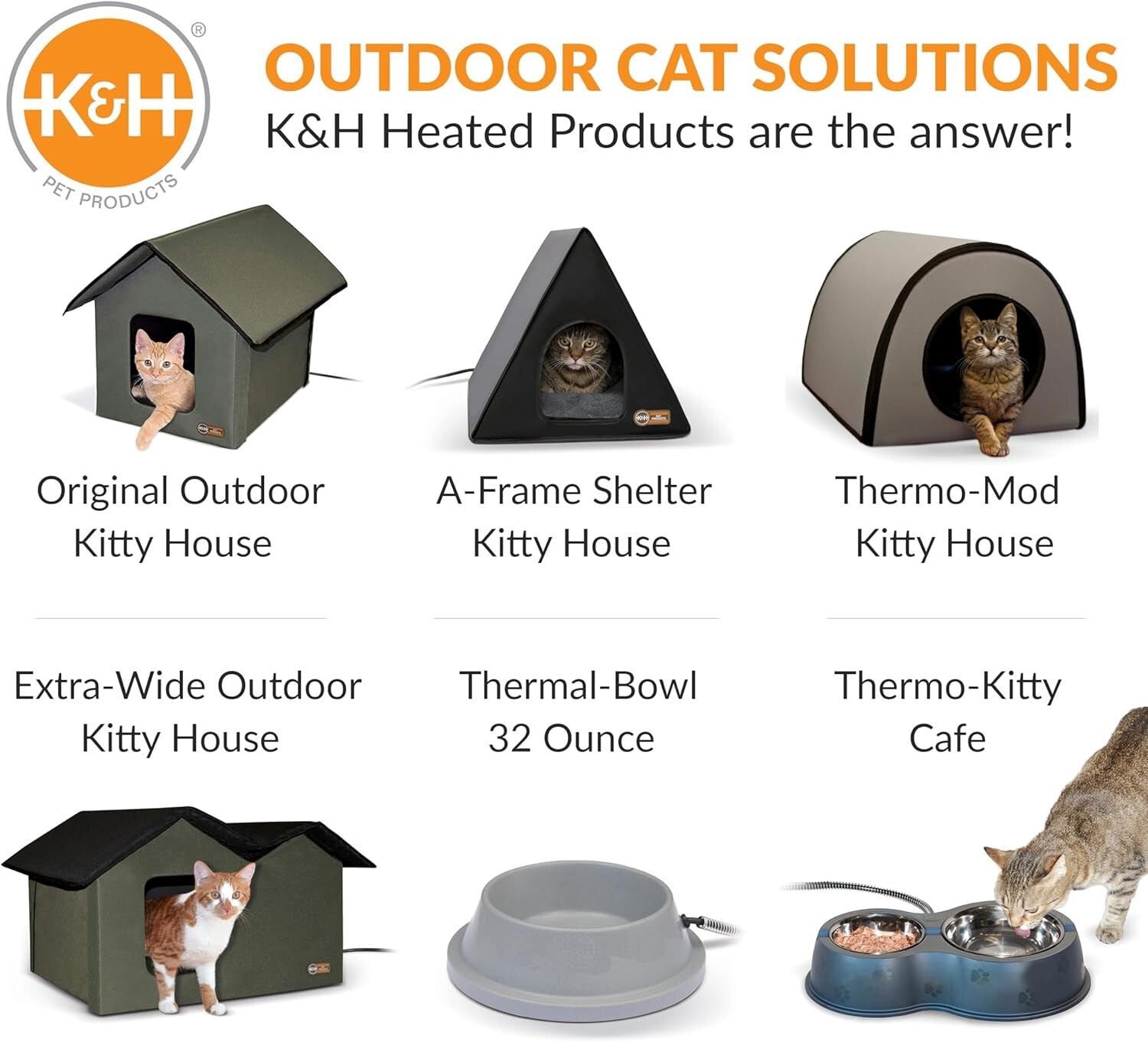 Extra-Wide Heated Outdoor Cat House with Insulated Shelter for Winter Comfort