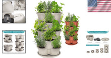 Load image into Gallery viewer, Durable Off-White 5-Tier Vertical Planter for Easy Indoor/Outdoor Gardening