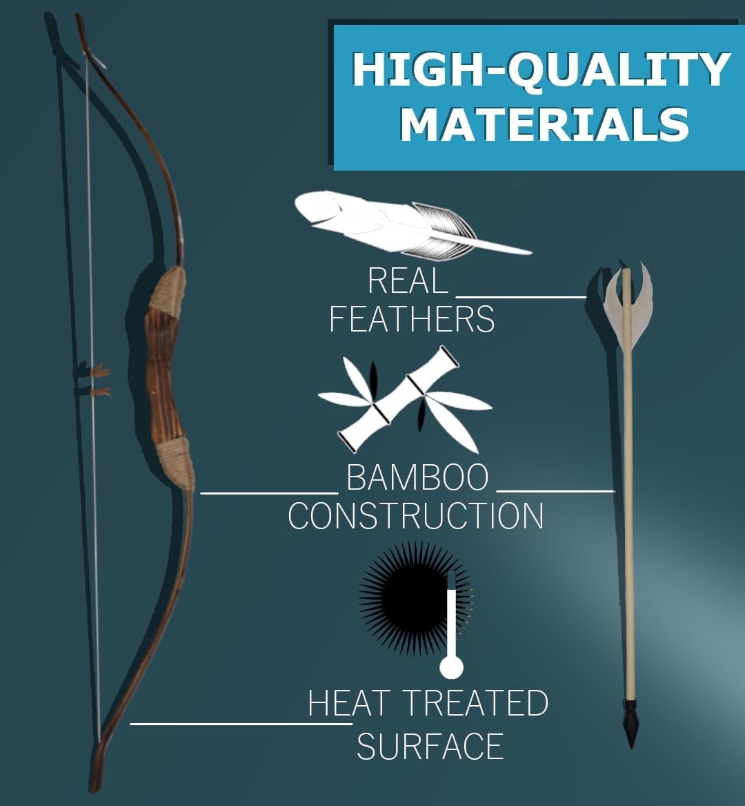 Ambidextrous Bow and Arrow Set - 33 Pieces for Youth Outdoor Adventures