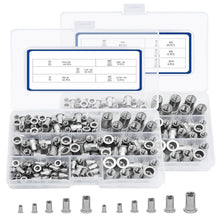 Load image into Gallery viewer, Durable Metric &amp; SAE Rivet Nut Kit - 380pcs with Labelled Storage for Easy Use