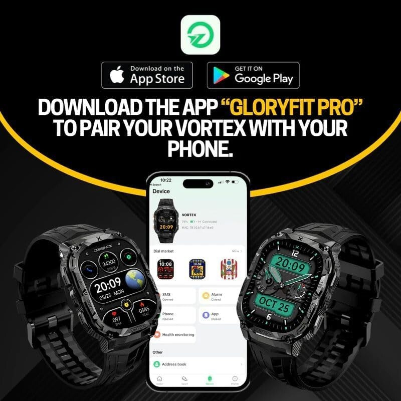 All-in-One Rugged Smartwatch: Track Fitness, Receive Calls - Active Lifestyle