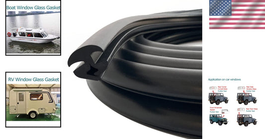 Flexible 26ft Window Locking Gasket, EPDM Seal for Boats and Safety Equipment
