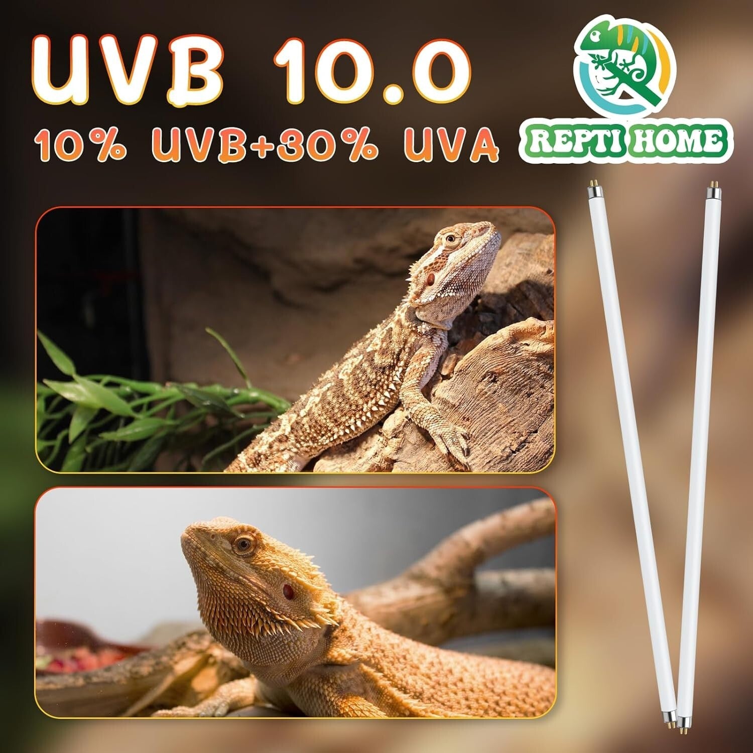 Premium 2 Pack of T5 UVB 39W Reptile Light Bulbs for Optimal UV Exposure