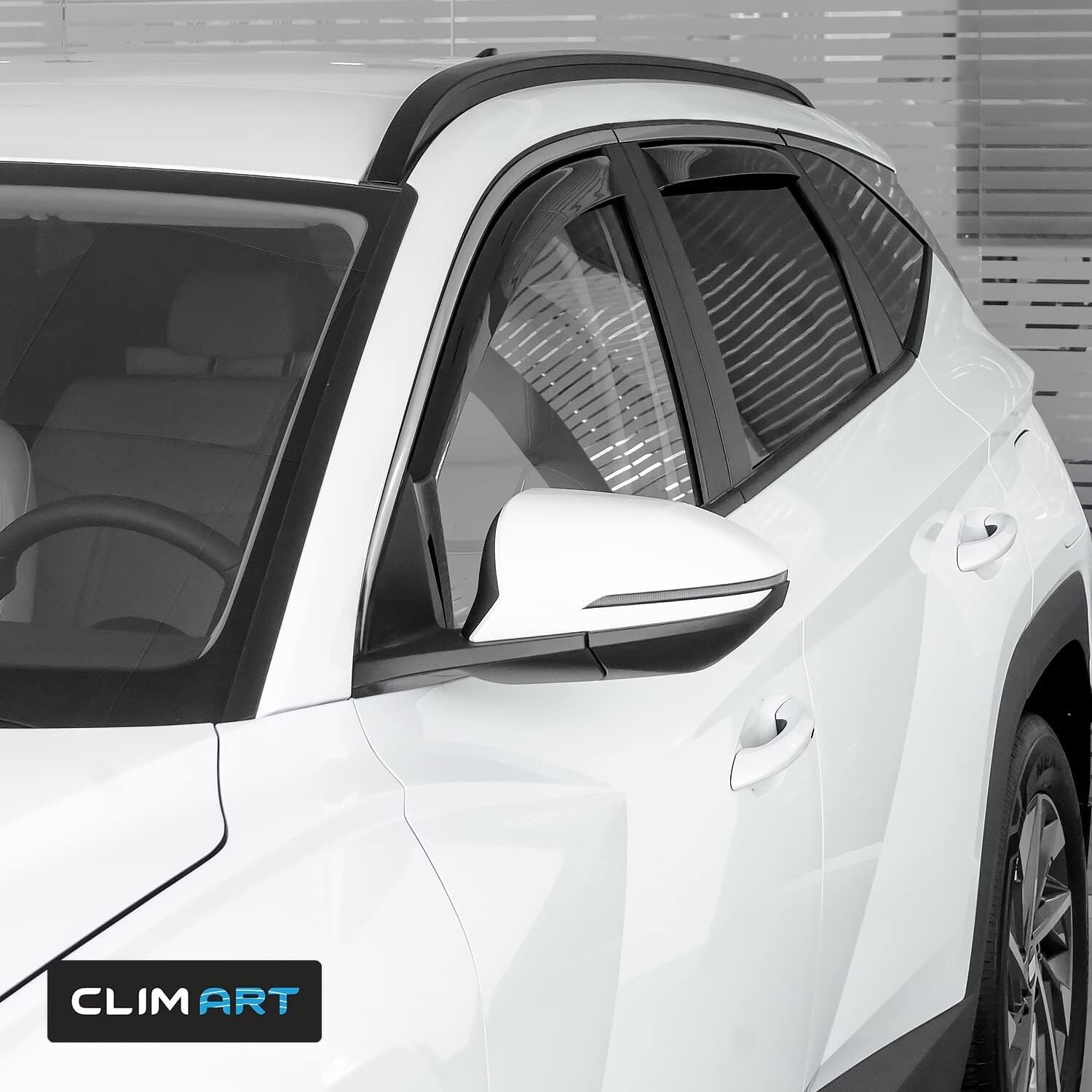 Comfortable Driving with Dark Smoke Vent Deflectors for Hyundai Tucson 2022-2025