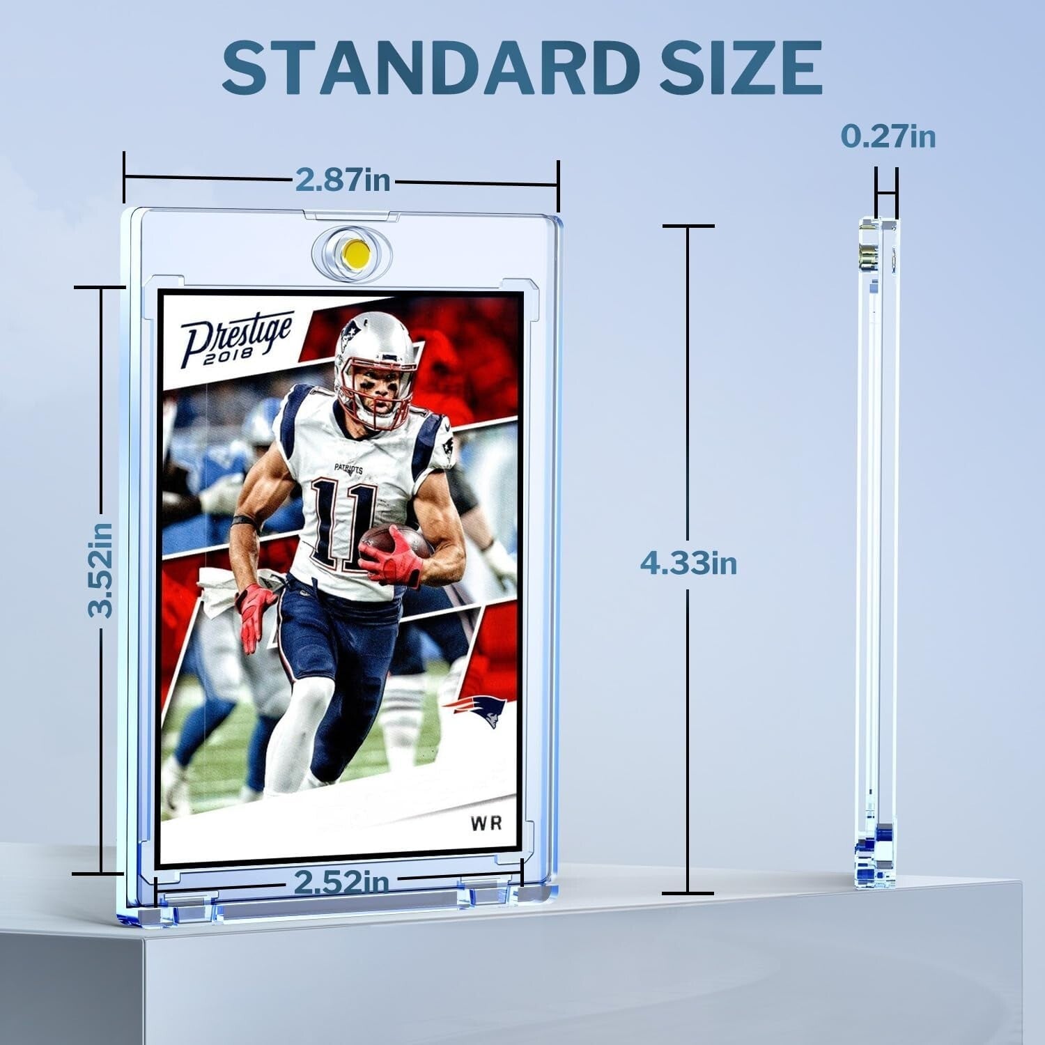 Premium 50-Pack Magnetic Card Holders - Acid-Free & Water-Resistant Protection