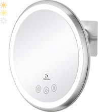 Load image into Gallery viewer, Anti-Fog Heated Shower Mirror with Adjustable Lighting - Perfect for Shaving