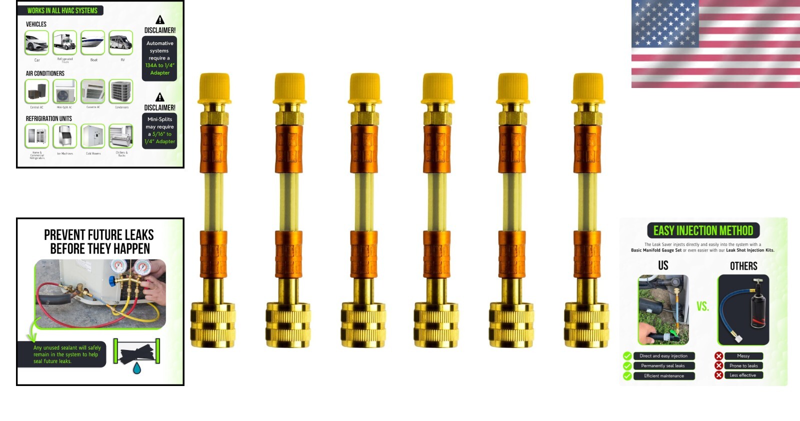 Trusted HVAC Leak Sealant - Safe for All Tools | 15.2 oz | Easy Direct Inject