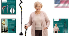 Load image into Gallery viewer, Ergonomic Folding Walking Cane for Seniors - Adjustable Height 40-49 Inches