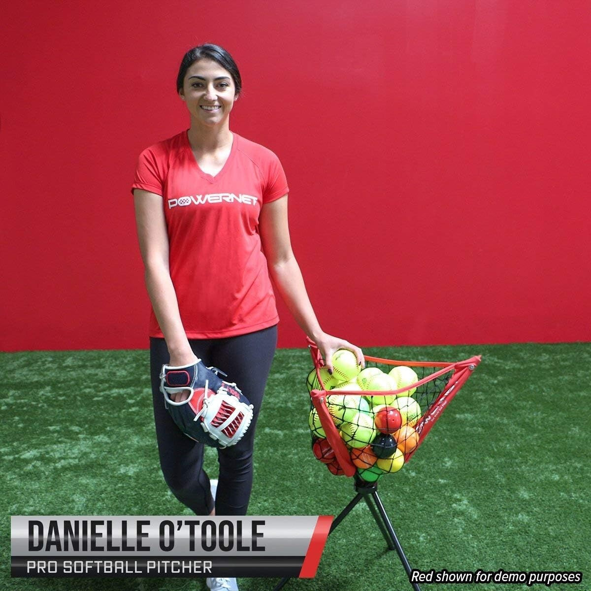 Durable Tripod Ball Caddy - Black, Holds Baseball & Softball, Lightweight Design