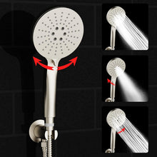 Load image into Gallery viewer, Luxury 8-Inch Rain Shower Faucet Set with Brass Valve Kit in Brushed Nickel