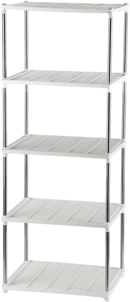 Compact 5-Tier Greenhouse Seedling Storage Rack - Easy Assembly & Versatile Use