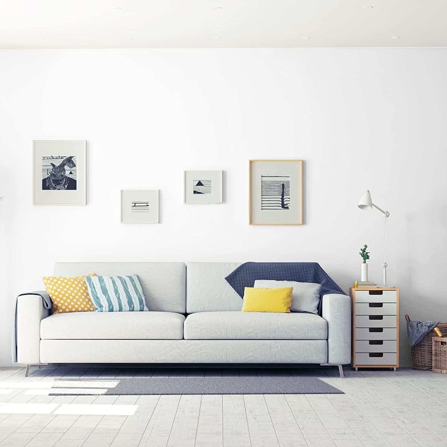 Thick White Vinyl Peel and Stick Wallpaper - 15.7'' x 984.2'' for Home Makeover