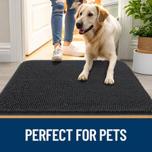 Load image into Gallery viewer, High-Pile Chenille Dog Doormat 54x24: Absorbs Dirt and Moisture Efficiently
