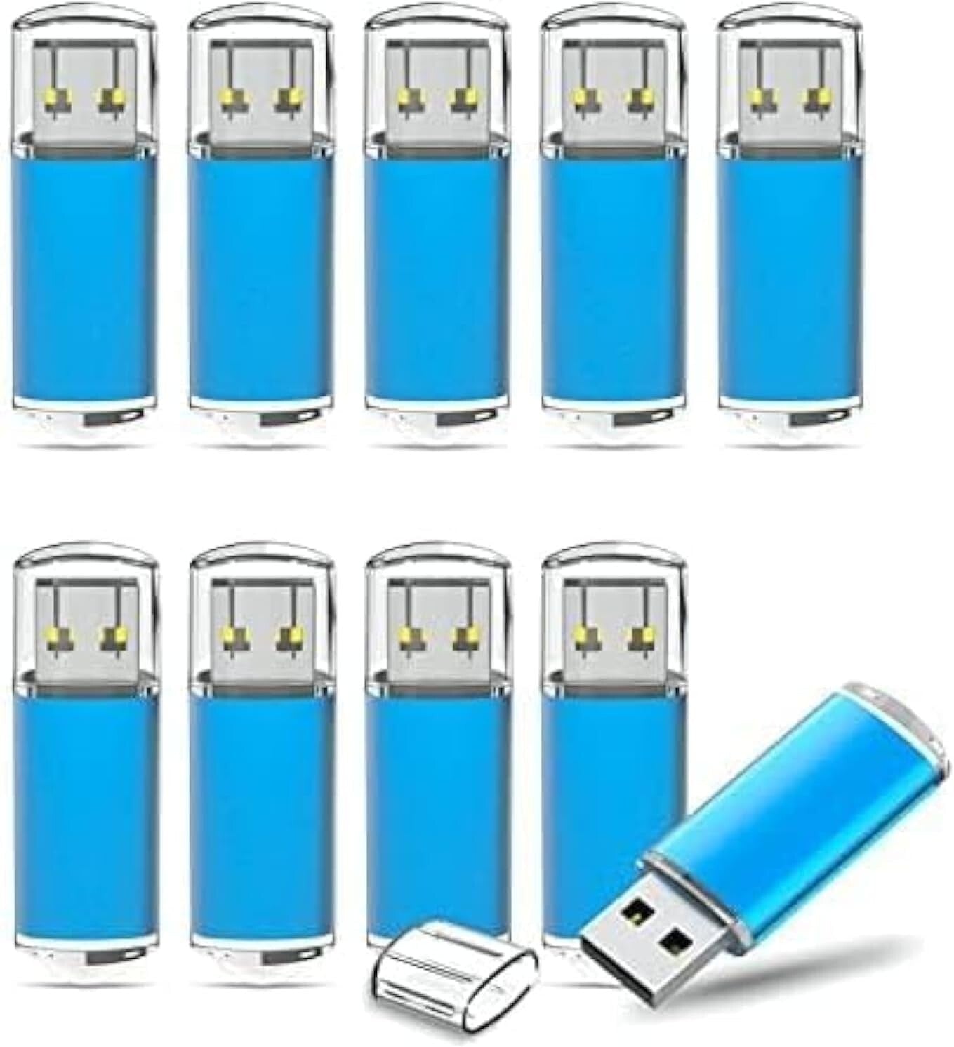 Premium 50-Pack 4GB USB Drives - Fast Transfer & Protective Cap Included