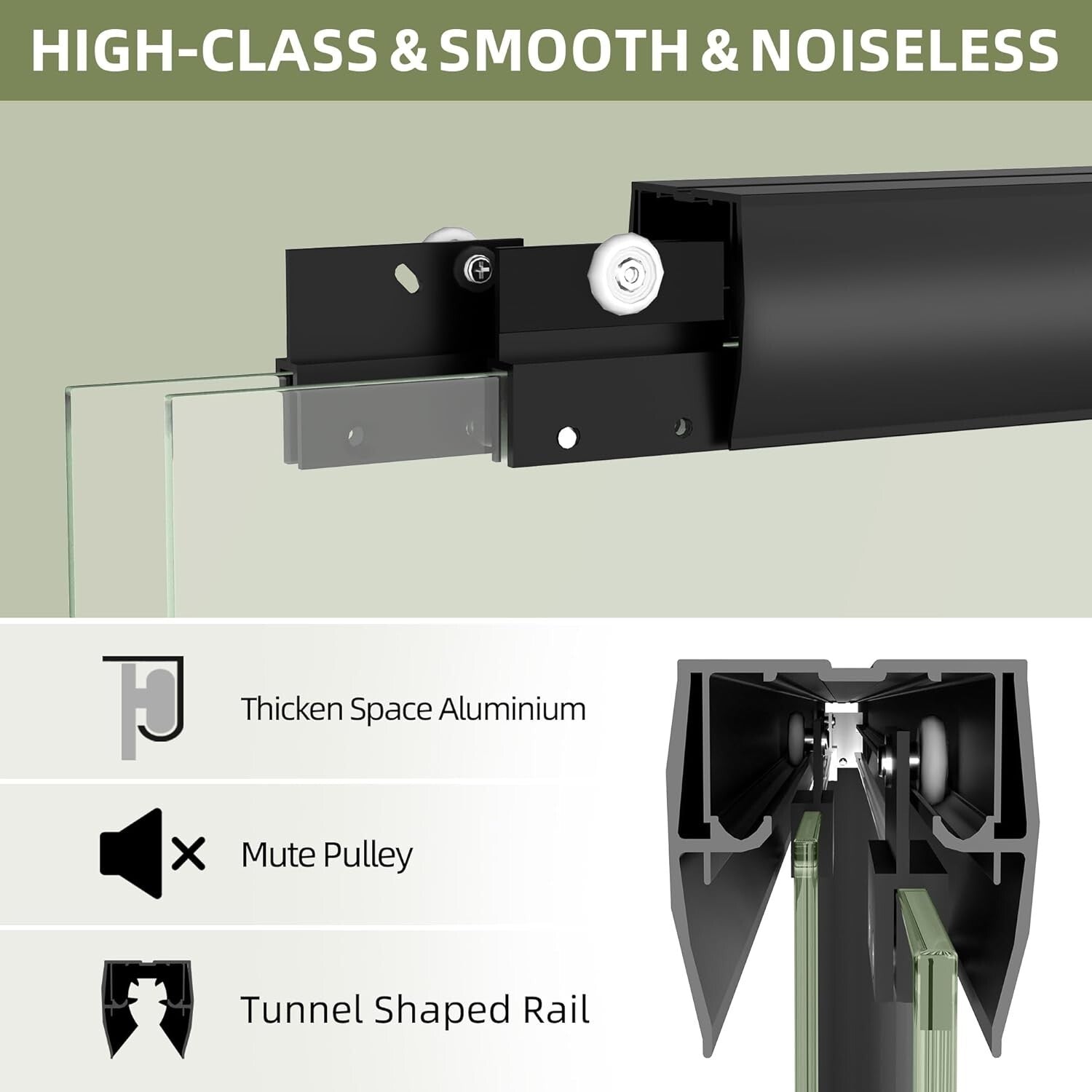 Versatile Reversible 60 in. Tub Shower Door - Anti-Crash Design in Matte Black