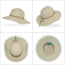 Load image into Gallery viewer, Stylish Packable Women's Sun Hat with Adjustable Fit &amp; Leatherette Band