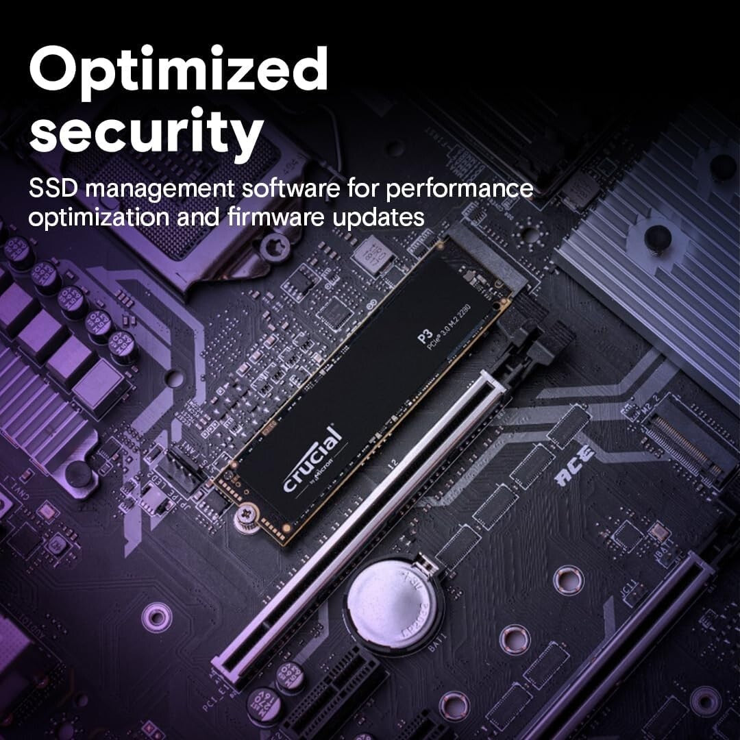 Upgrade to Crucial P3 500GB NVMe SSD - Lightning Speed & Data Recovery Included