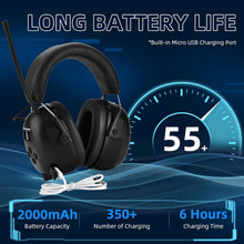 Load image into Gallery viewer, Innovative Bluetooth Earmuffs with FM/AM Radio, Comfortable Fit &amp; 48hrs Playtime