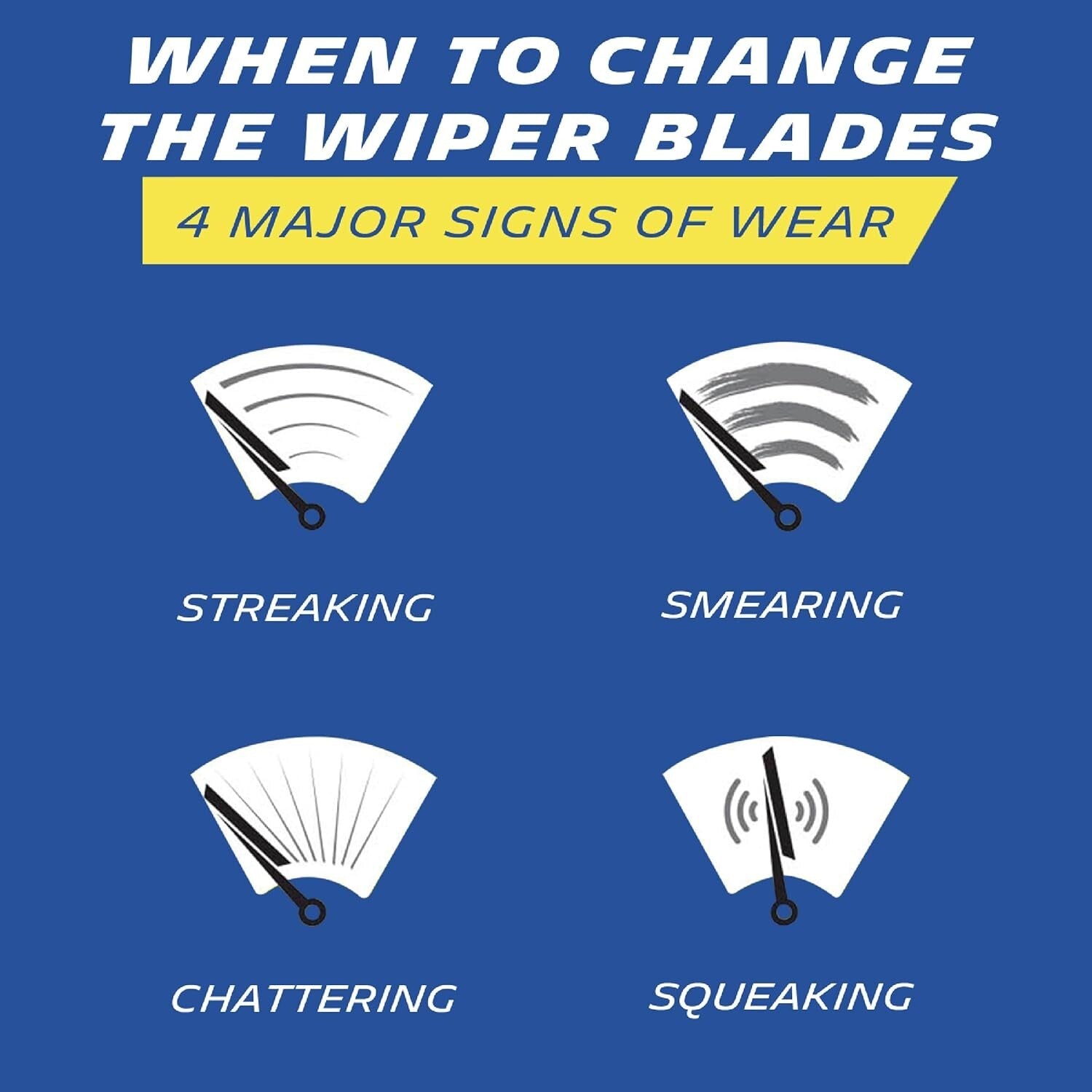 Premium 2-Pack Silicone Wiper Blades - Easy Installation for Multiple Vehicles