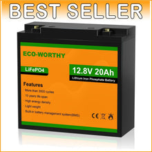 Load image into Gallery viewer, Lightweight 20Ah 12V Lithium Battery with BMS - Deep Cycle Power for Outdoors