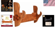 Load image into Gallery viewer, Handmade Acacia Wood Sword Display Stand - Elegant Wall Mount for Katana