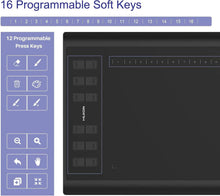 Load image into Gallery viewer, Inspiroy 8192 Pressure Sensitivity Drawing Tablet with 12 Hot Keys, Mac/PC