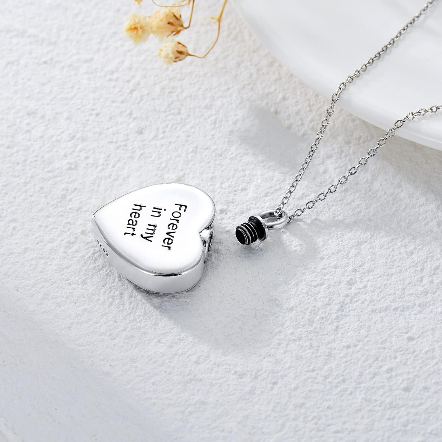 Adjustable Tree of Life Ashes Necklace in Sterling Silver - A Keepsake for All