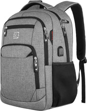 Load image into Gallery viewer, Comfy Slim 17-Inch Laptop Backpack with USB Port - Ideal for Business &amp; College