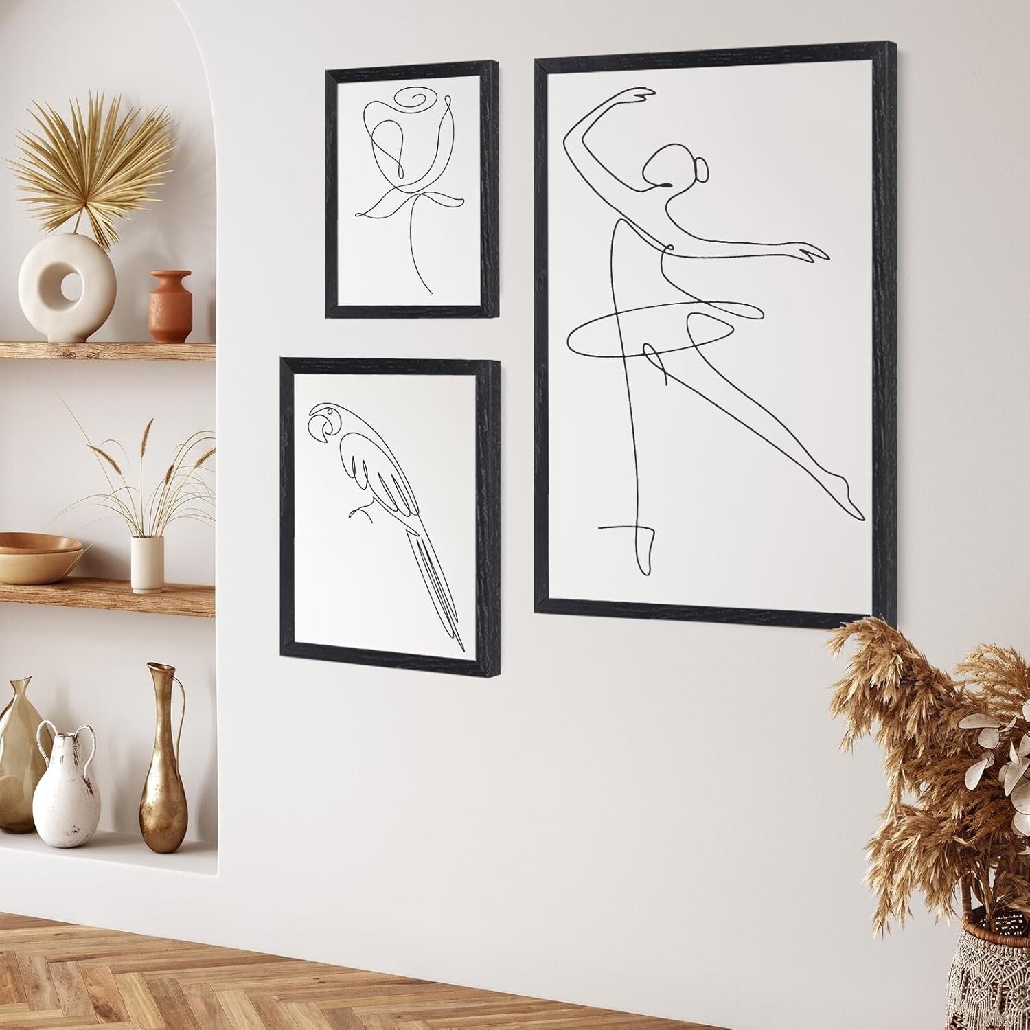 Gallery-Style 20x30 Black Oak Frame Set - Versatile Display for All Occasions