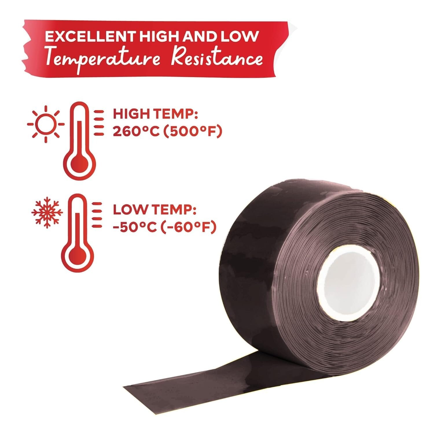 Flexible & Quick-Bonding Waterproof Silicone Tape for Plumbing & Electrical Use