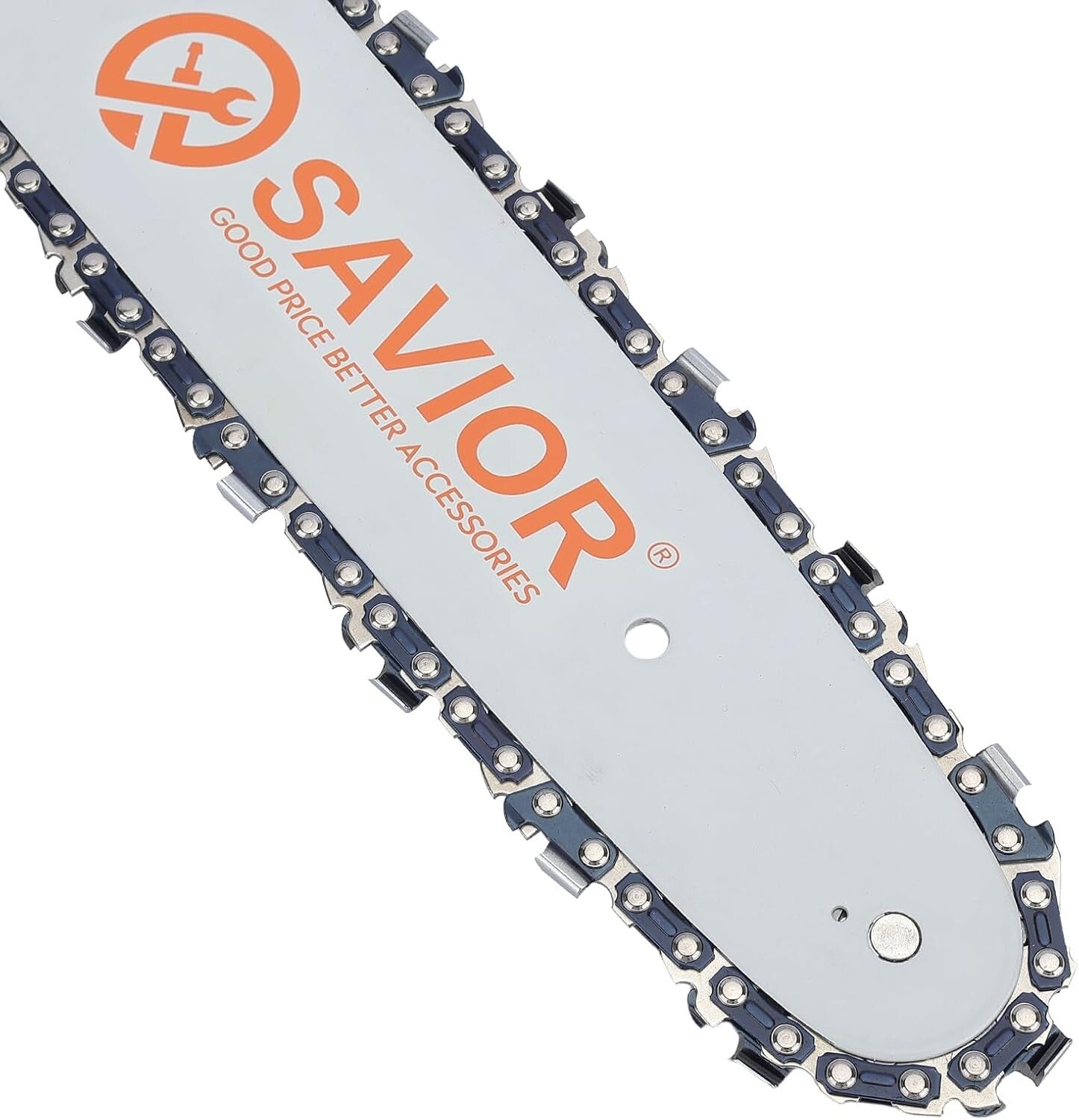 Durable 12 Inch Chainsaw Chain Set - 1/4" Pitch Semi-Chisel Low Kickback Design