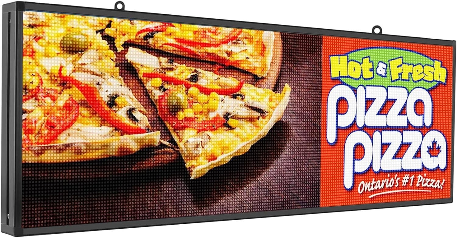 Durable 39x14” Programmable LED Sign - Custom Scrolling Display for Promotion