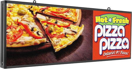 Durable 39x14” Programmable LED Sign - Custom Scrolling Display for Promotion