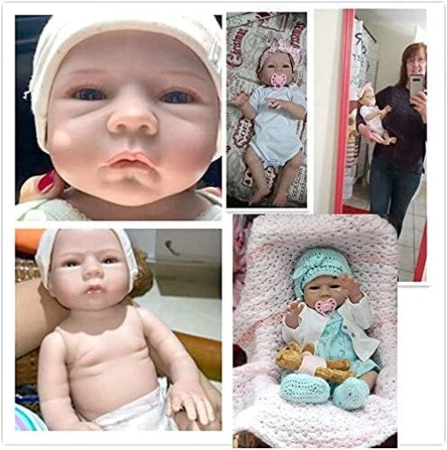 18" Lifelike Reborn Baby Boy Doll - Weighted Soft Body for Realistic Play