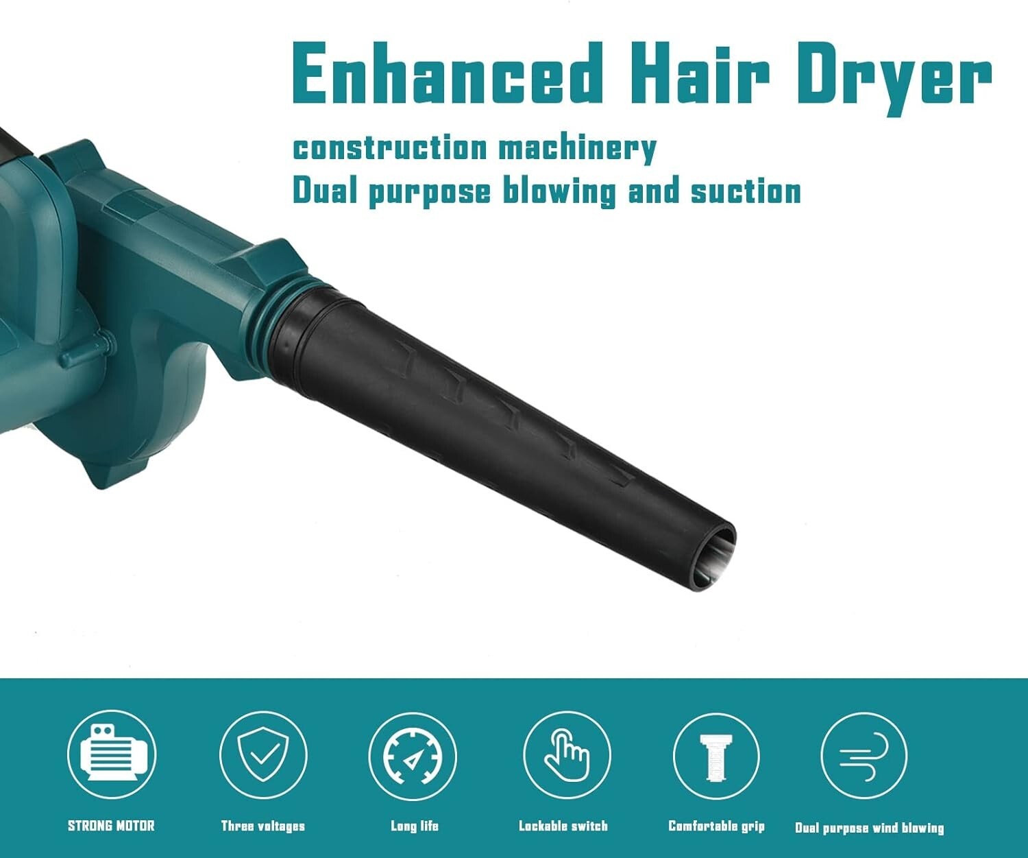 Powerful 20V Cordless Leaf Blower with 4.0Ah Battery, Lightweight & Fast Charge