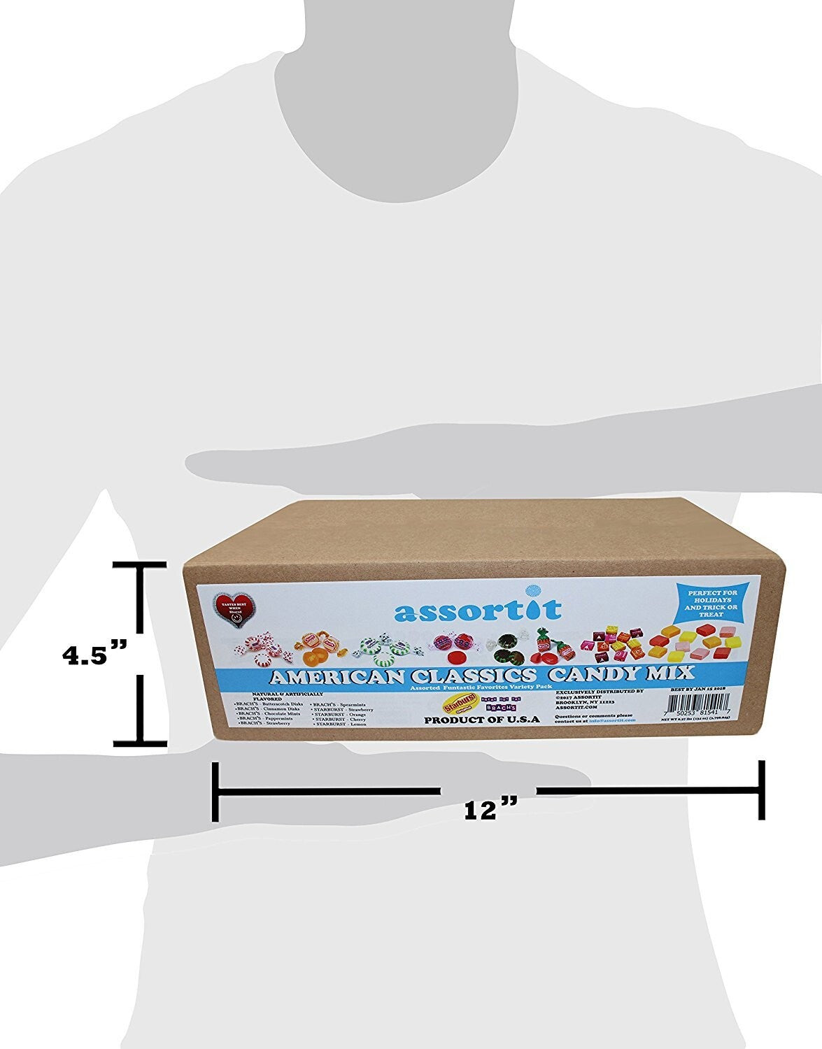 Assorted Soft Chewy & Hard Candy Mix - 700 Individually Wrapped Treats - 156 oz