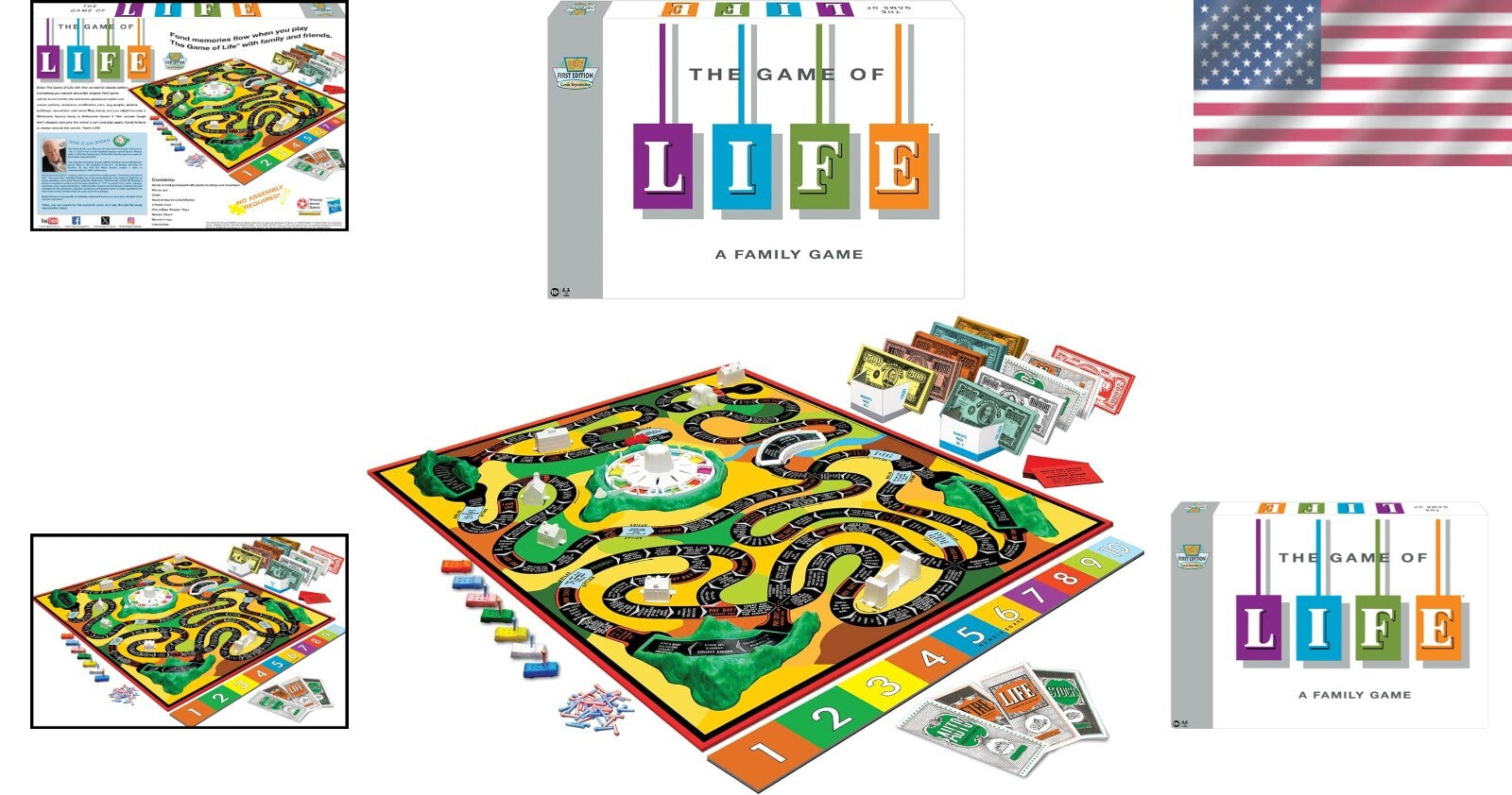 1960 The Game Of Life Classic Board Game - Nostalgic Family Fun for 2-6 Players