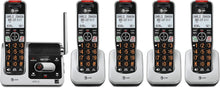 Load image into Gallery viewer, 5-Handset Cordless Phone with Audio Assist, Answering Machine, and Call Blocker
