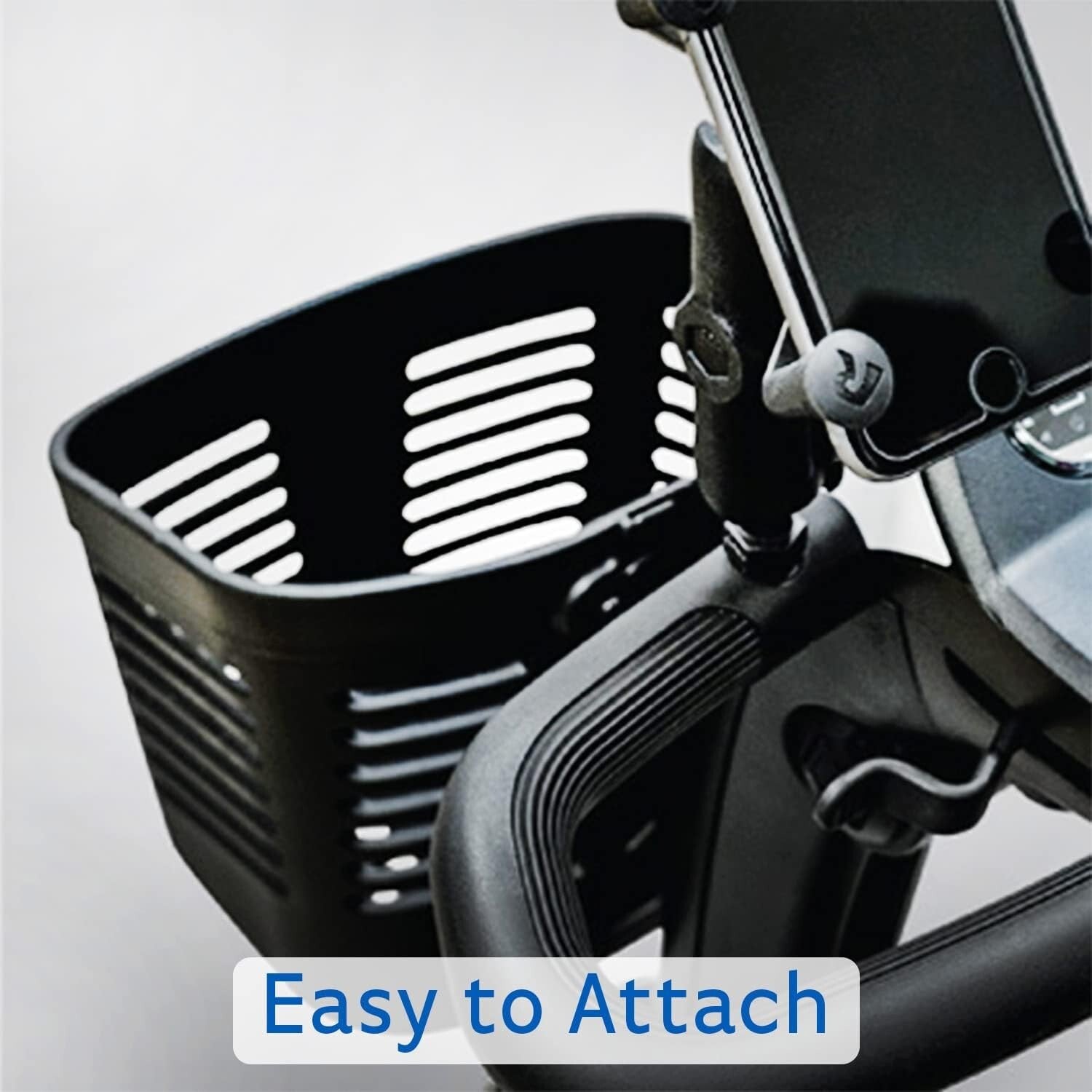 Durable Large Capacity Front Basket for Go-Go ES & Pride Scooters, Easy Install!