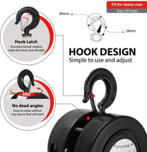 Load image into Gallery viewer, Heavy-Duty 1 Ton Manual Chain Hoist 10ft with Superior Alloy Steel Hooks
