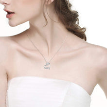 Load image into Gallery viewer, Elegant 925 Sterling Silver Birthstone Heart Pendant Necklace for Women