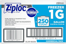 Load image into Gallery viewer, Versatile 250 Count Ziploc 1 Gallon Freezer Bags - Ideal for Meal Prep