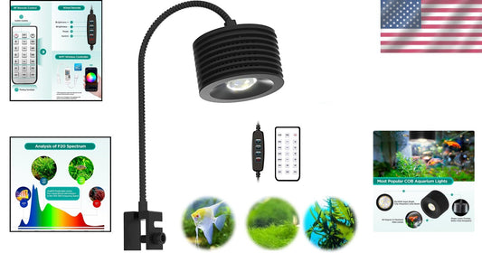 Adjustable Full Spectrum Aquarium Light for Vibrant Saltwater & Freshwater Tanks