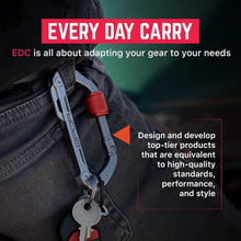 Load image into Gallery viewer, Premium Carabiner Keychain Clip with Auto-Lock and Bottle Opener Functionality