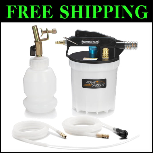 Compact 2L Vacuum Pump Kit for Quieter Brake Fluid Extraction & Refilling