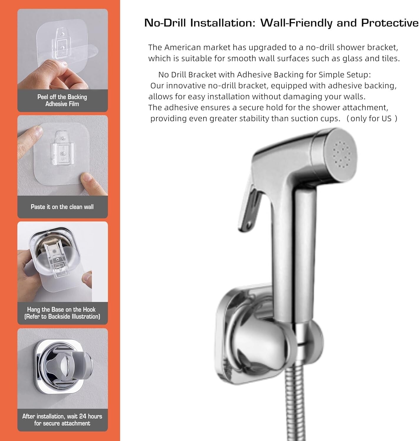 Premium Pet Shower Kit - 8ft Flex Hose & High-Pressure Spray for Easy Grooming