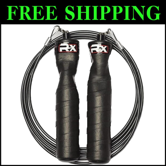 Premium Black Ops Jump Rope with Frictionless Rotation - Ideal for HIIT & Cardio